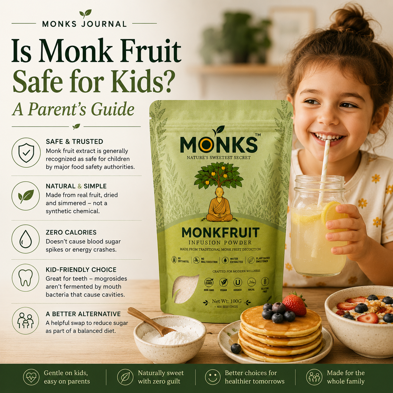 Is Monk Fruit Safe for Kids? A Parent's Guide
